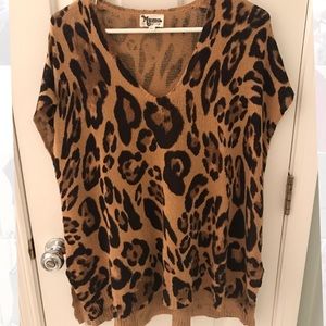 Show me your mumu sweater leopard top